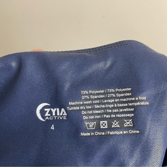 Navy Metallic Plus Light n Tight Hi-rise 7/8 24" - Picture 9 of 9